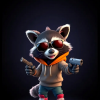 Cool Mafia Raccoon