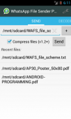 WhatsApp File Sender PRO v1.5.2 (Dosya Gönderme) ekran görüntüleri