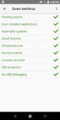 Zoner Mobile Security ekran görüntüleri