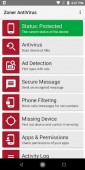 Zoner Mobile Security ekran görüntüleri
