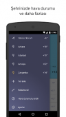 Yandex.Hava Durumu ekran görüntüleri