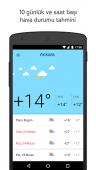 Yandex.Hava Durumu ekran görüntüleri