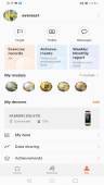 Huawei Health ekran görüntüleri