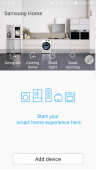 Samsung Smart Home ekran görüntüleri