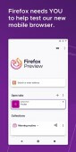 Firefox Preview ekran görüntüleri