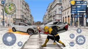 Flying Spider Rope Hero - Super Vice Town Crime ekran görüntüleri