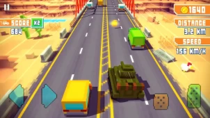 Blocky Highway: Traffic Racing ekran görüntüleri