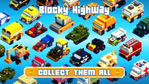 Blocky Highway: Traffic Racing ekran görüntüleri