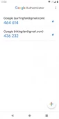 Google Authenticator ekran görüntüleri