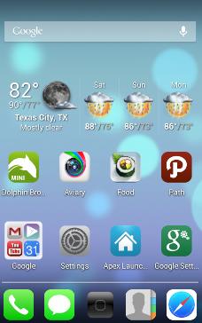 iOS 7 HD Apex  Nova Teması v1.0