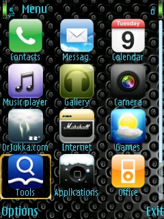 İphone Menü İkonlu Tema