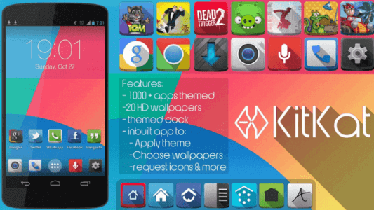 KitKat Teması (Apex, Nova, ADW)