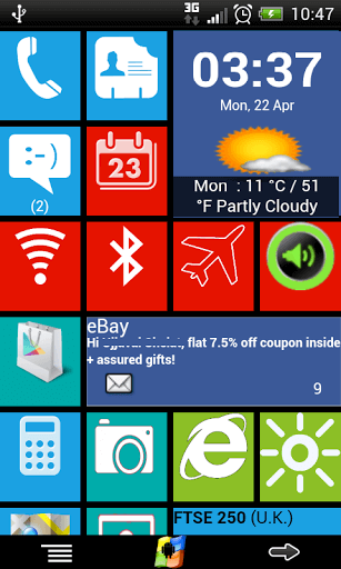 Windows 8 Teması ve Launcher v1.9.4